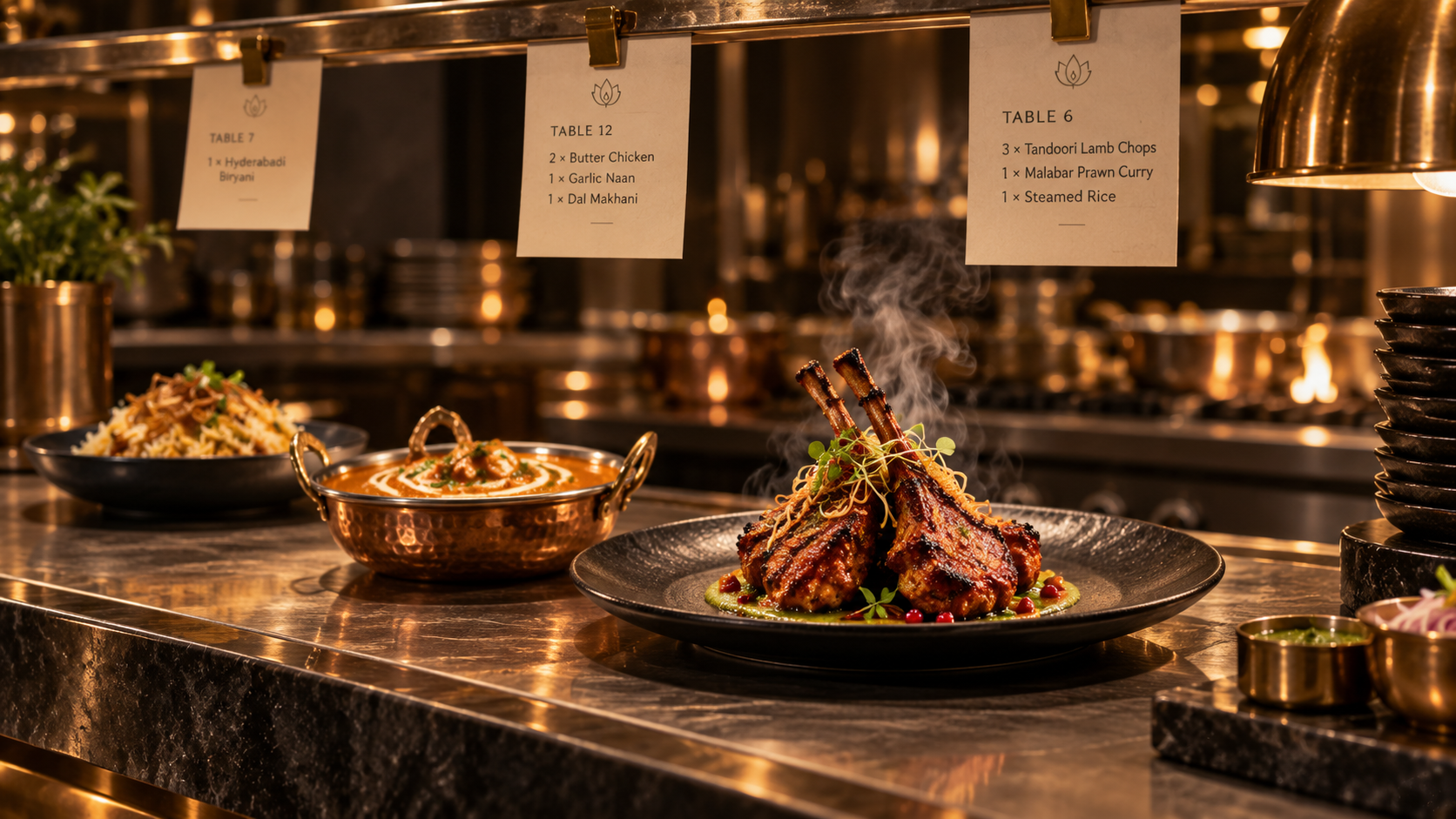 Restaurant menu items showing different levels of sales performance