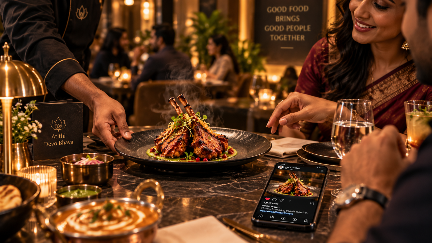 Restaurant social media content promoting a signature dish