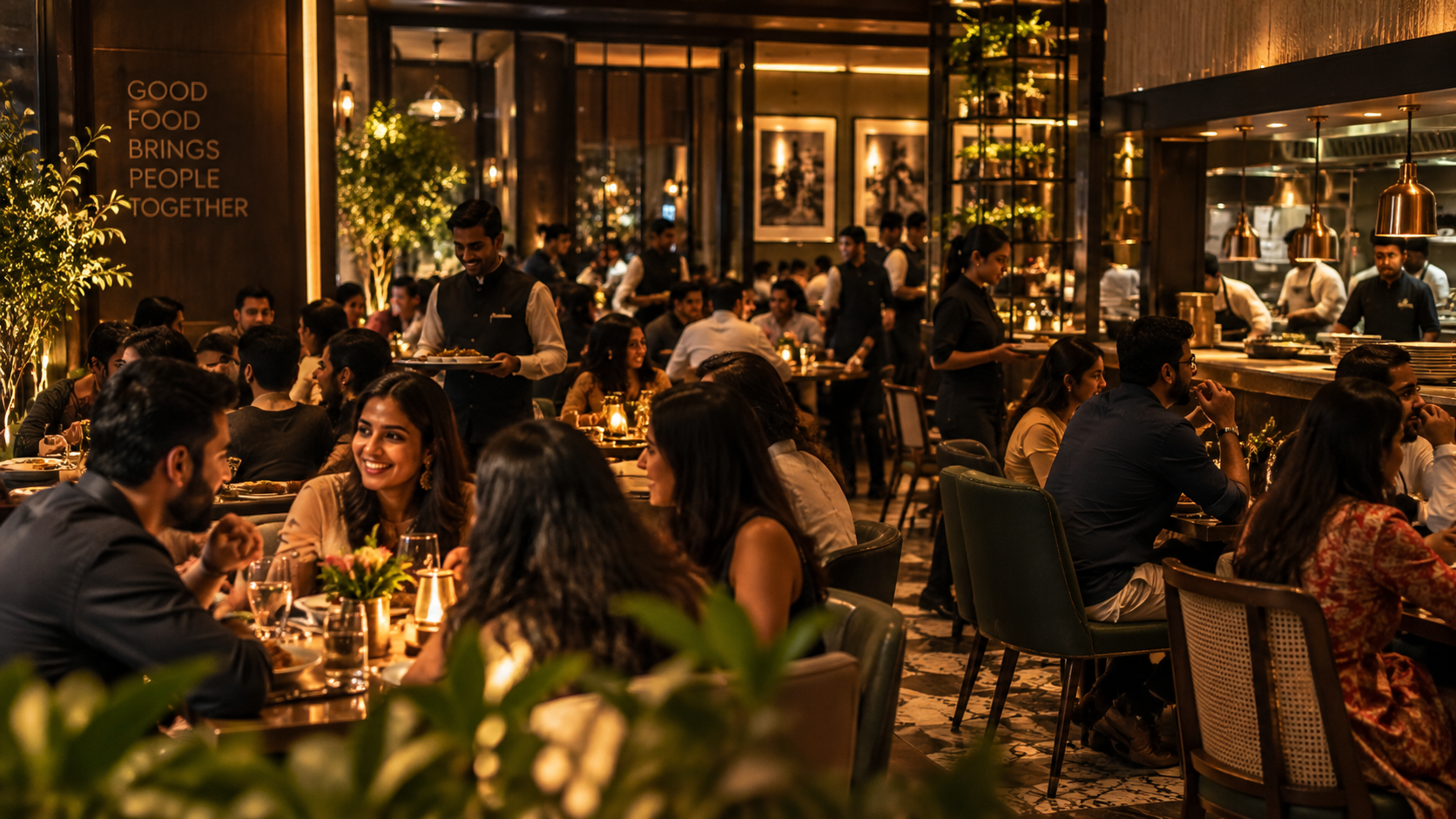 Restaurant owner using connected business insights to grow restaurant sales